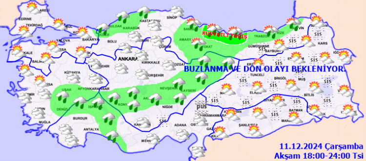 Meteoroloji kuvvetli yağış için hangi illeri uyardı? İşte havanın 11 aralık raporu...