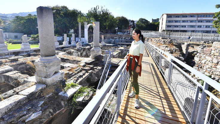 Turistler, Agora Ören Yeri’ndeki tarihe yakından tanıklık edecek