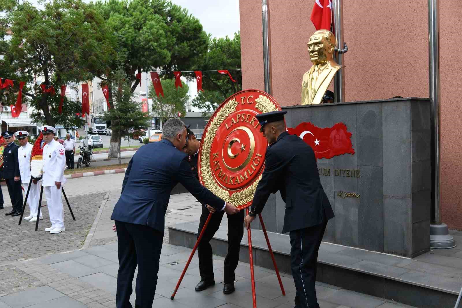 Lapseki’nin düşman işgalinden kurtuluşunun 101’inci yıldönümü kutlandı