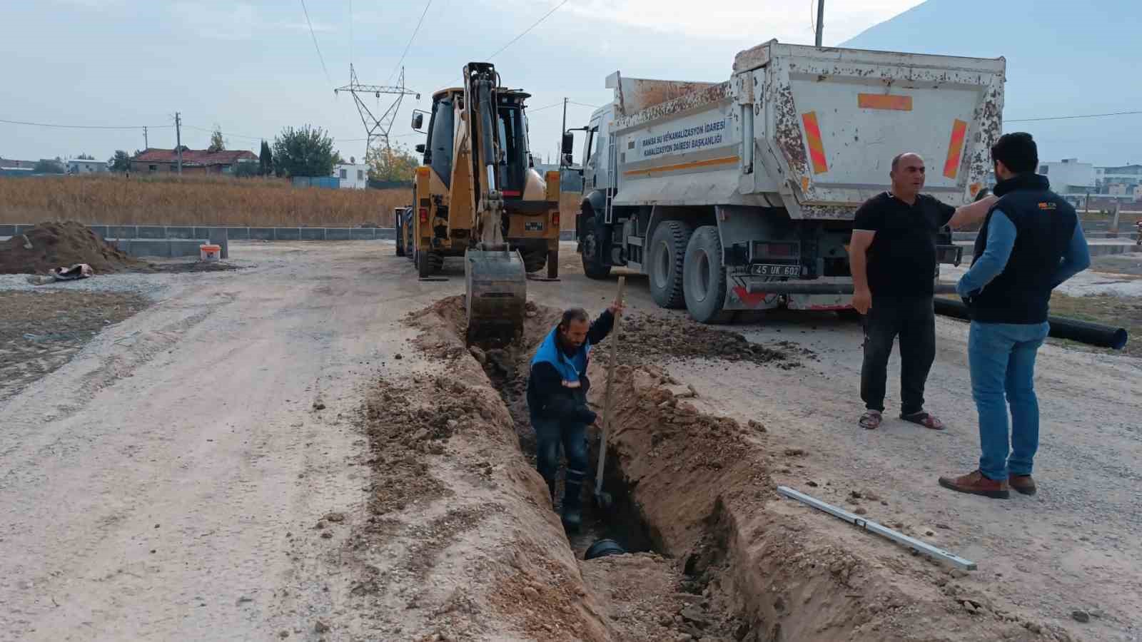 Kazım Karabekir’de yeni yerleşim alanına ek kanalizasyon hattı