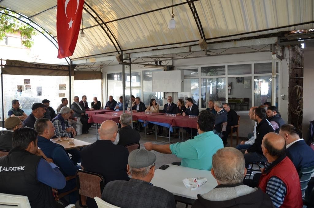 AK Parti’li Yenişehirlioğlu, Akhisarlı zeytin üreticileri ile buluştu