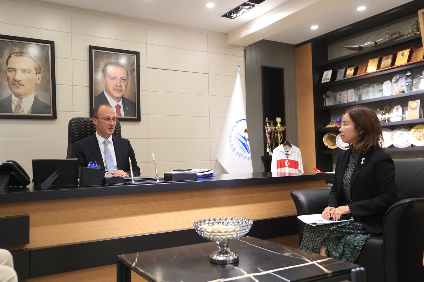Başkan Örki, Korelileri ağırladı