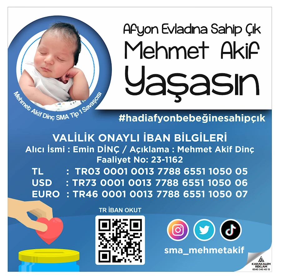 SMA Hastası Minik Mehmet Akif için Son 2 Ay