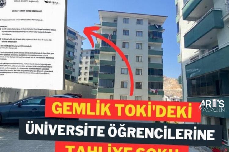 Bursa Gemlik’te TOKİ’deki üniversitelilere tahliye şoku!