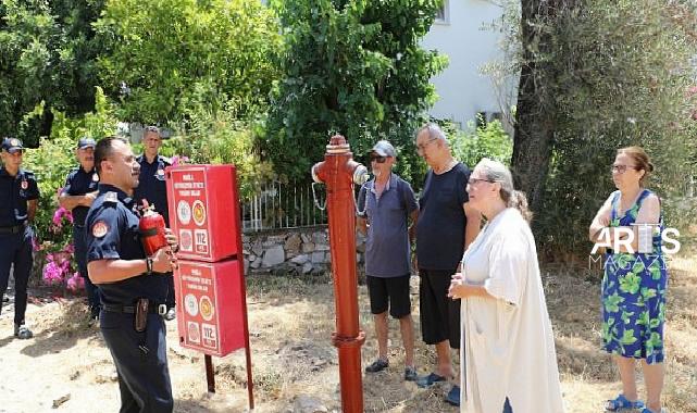 İtfaiye ‘den Şövalye sakinlerine eğitim