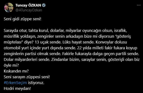 Özkan’ın Eleştirilerine Özkaya’dan Ağır Yanıt: “Ağzından Lağım Akıtan Hadsiz”