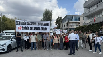 İzmir'de Çiğli Muhtarlarından Çöp Tesisi Protestosu