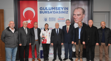 Başkan Bozbey dünya şampiyonu Dilek Yavaş’ı ağırladı