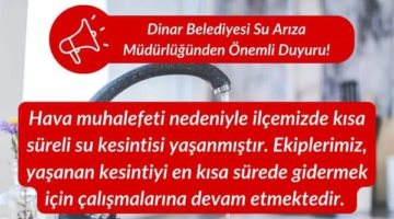 Kısa Süreli Su Kesintisine Hızlı Müdahale