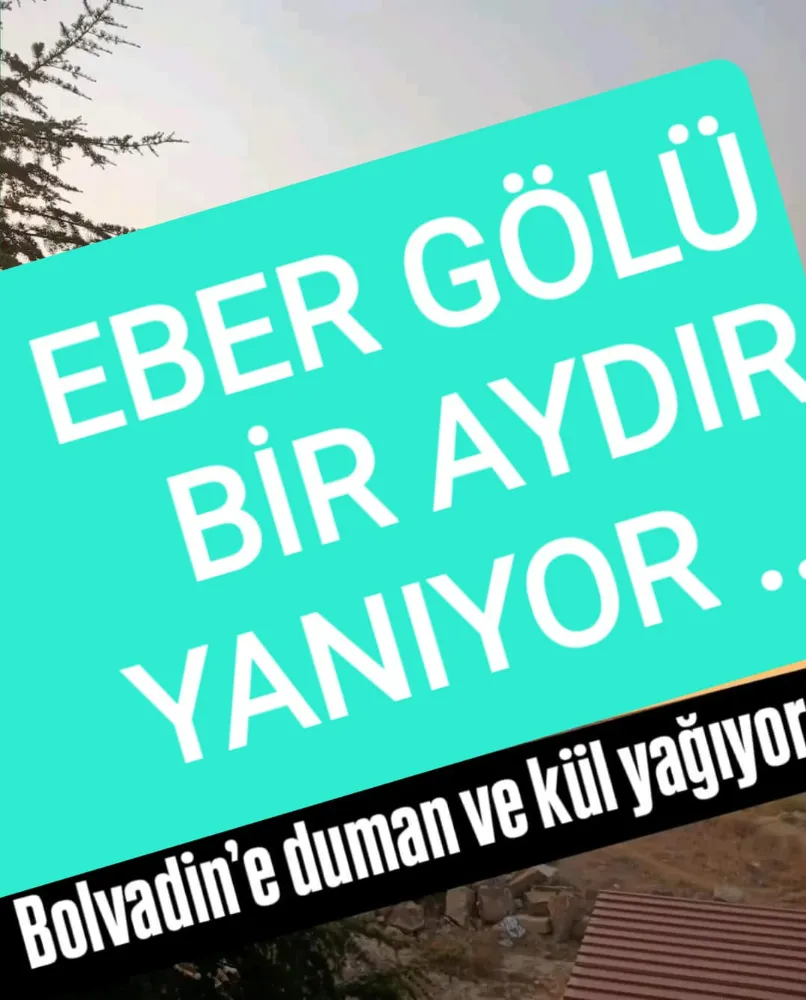 Eber Gölü 11 Gündür Yanıyor, Bolvadin Kül ve Dumana Mahkum!