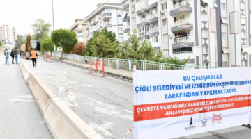 İzmir Çiğli’de heyelan bölgesine hızlı müdahale