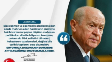 Bahçeli: "Suyumuza Dokunanın Dumanını Attırırız"