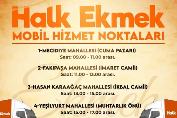 Afyonkarahisar'da Halk Ekmek Mobil Hizmeti Başladı