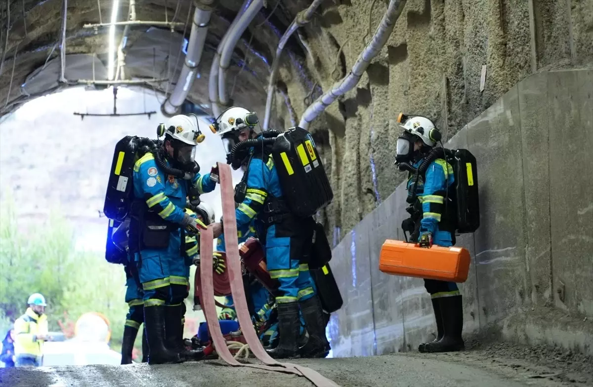 Maden Kazalarına Karşı Kapsamlı Tatbikat Gerçekleştirildi