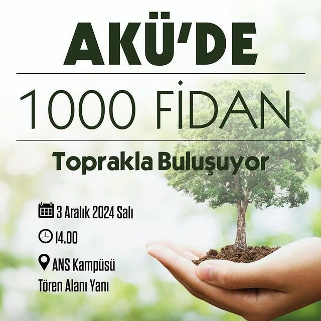 Afyon Kocatepe Üniversitesi'nde 1000 Fidan Toprakla Buluşacak