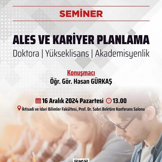 Afyon Kocatepe Üniversitesi'nde ALES ve Kariyer Planlama Semineri Düzenlendi