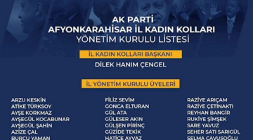 AK Parti Afyonkarahisar Kadın Kolları Yeni Yönetimi Görevde